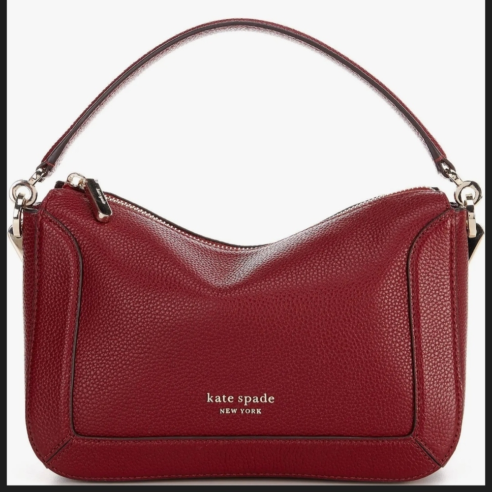 Kate Spade Red/Burgundy Leather Shoulder Bag